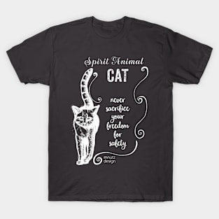 Spirit animal Cat white T-Shirt